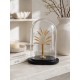 J-Line Decoratieve Stolp Palm Tree Glas Goud/Zwart Small